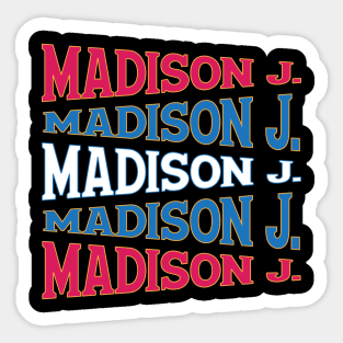 NATIONAL TEXT ART JAMES MADISON Sticker